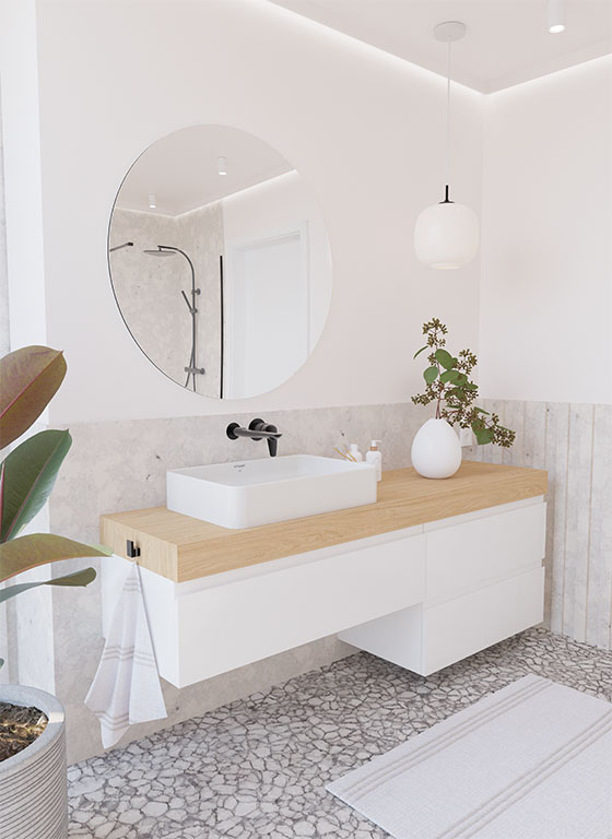 2 drawers bath cabinet 883573 