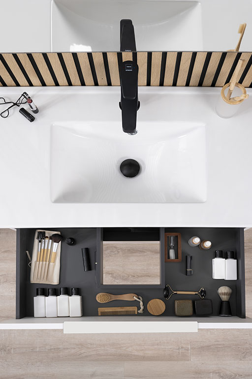 2 drawers bath cabinet 878740 