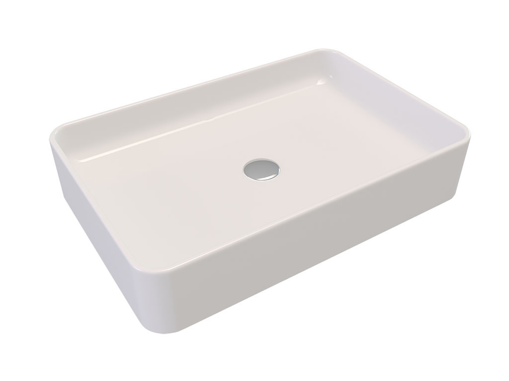Lavabo sobre encimera rectangular