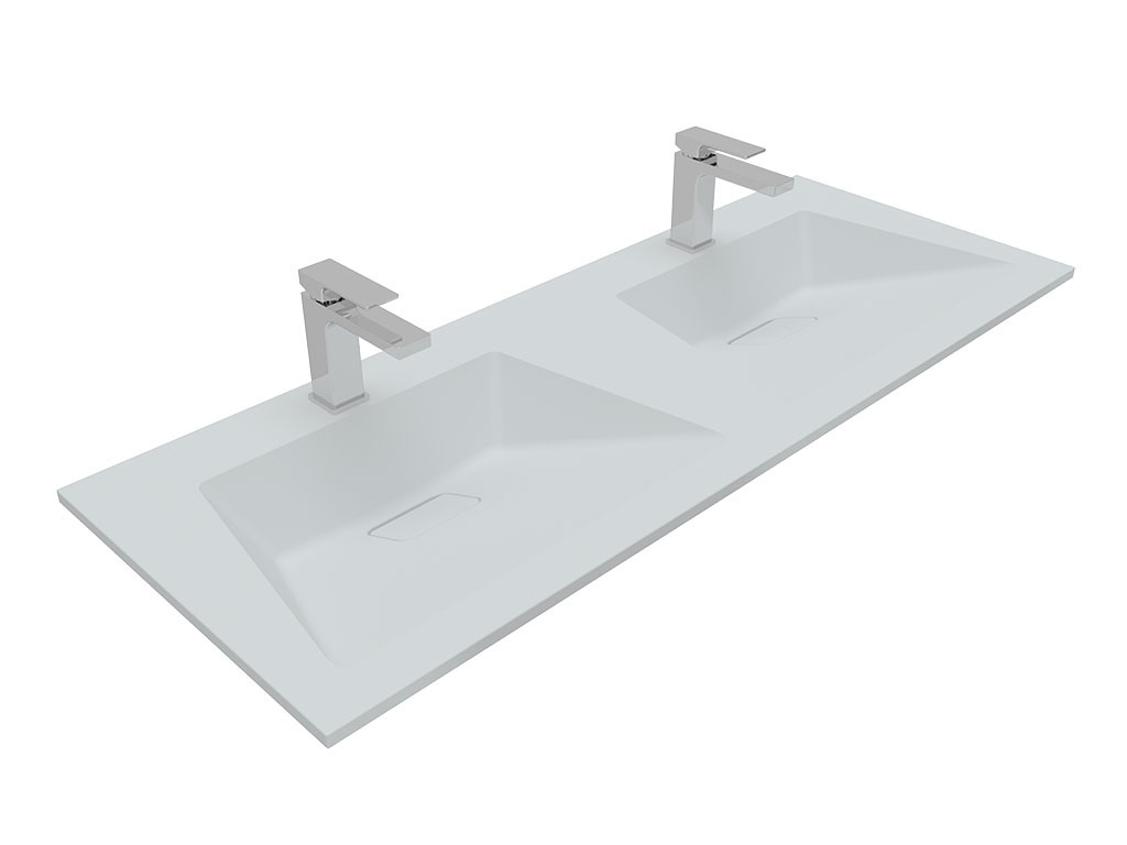 Lavabo integrado doble