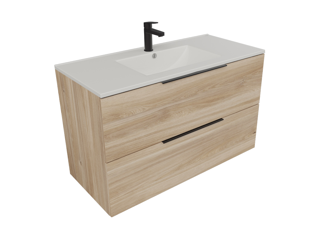 2 drawers bath cabinet