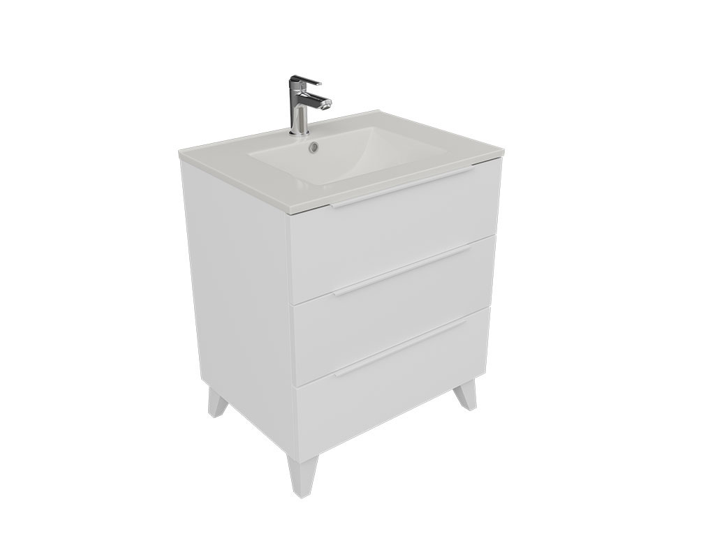 3 drawers bath cabinet with legs