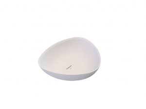 Triangular counterop basin