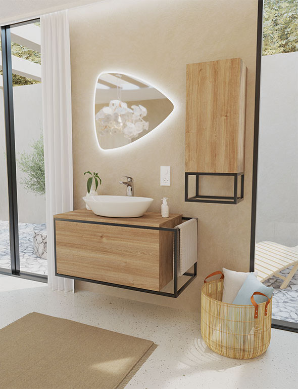 Triangular counterop basin 855095 