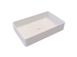 Rectangular countertop basin